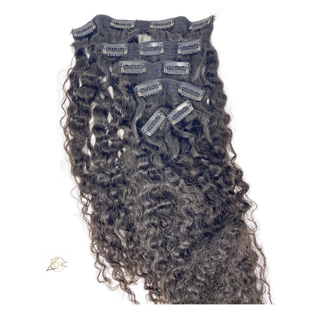Raw Indian Deep Curly Clip-Ins